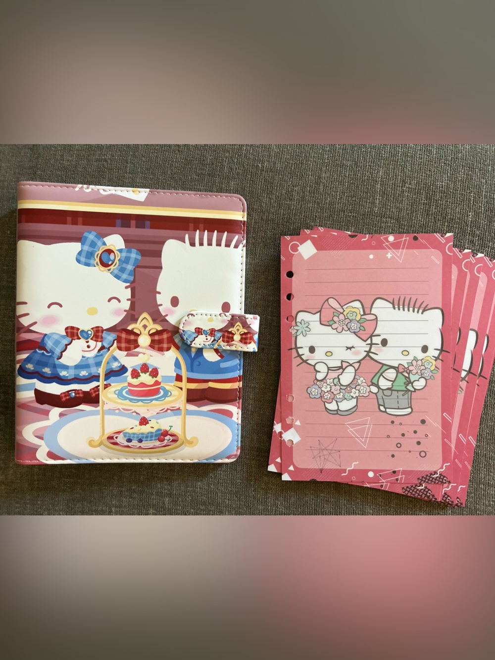 Hello Kitty A5 Binder with Refill Paper
